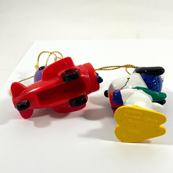 Peanuts Snoopy Whitman's Christmas PVC Ornaments Lot of 8 Train Set -  2" - 2.5" - Picture 11 of 14